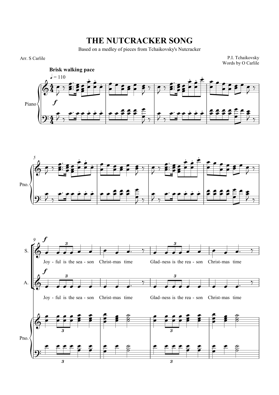 The Nutcracker Song (arr. SCMusic)