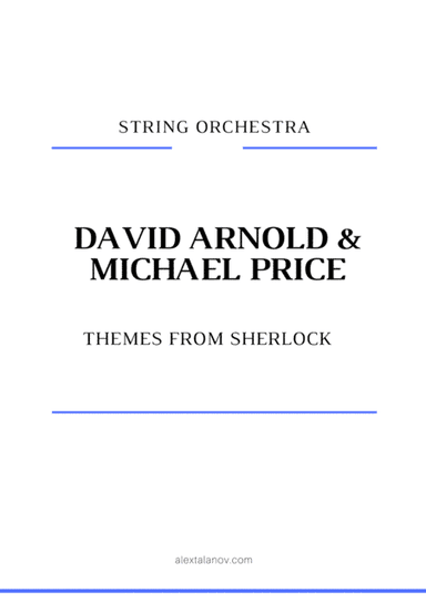 Themes From Sherlock (main Theme/watson's Theme) (arr. Alex Talanov)