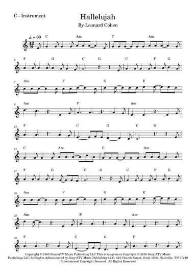 Hallelujah (arr. Fabio Eduardo de Oliveira)