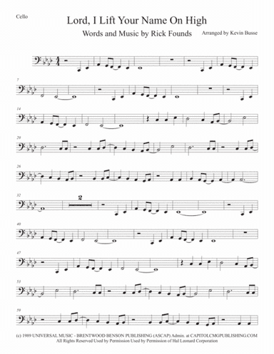 Lord, I Lift Your Name On High (arr. Kevin Busse)