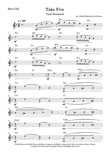 Take Five (arr. Fabio Eduardo de Oliveira)