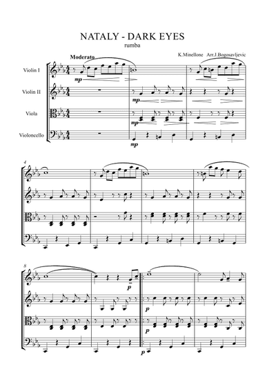 Nataly - Dark eyes (arr. Jovan Bogosavljević)