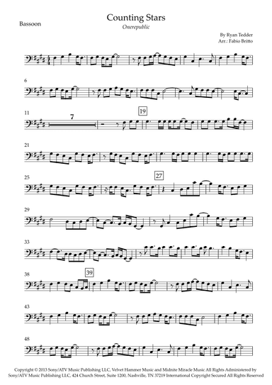 Counting Stars (arr. Fabio Britto)