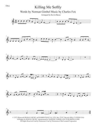 Killing Me Softly With His Song (arr. Kevin Busse)