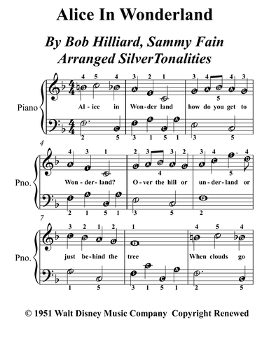 Alice In Wonderland (arr. SilverTonalities)