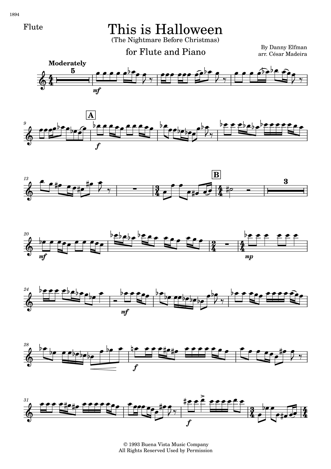 This Is Halloween (arr. César Madeira)