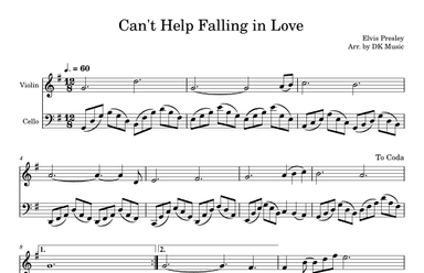 Can't Help Falling In Love (arr. DK Music)