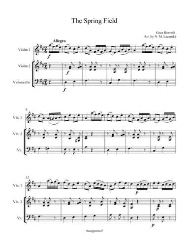 The Spring Field (arr. Nick Lacanski)