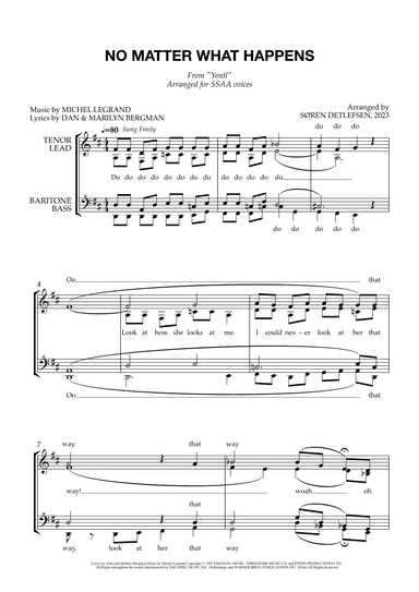 No Matter What Happens (arr. Søren Detlefsen)