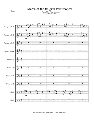 Belgian Paratroopers (arr. Tim Olt)