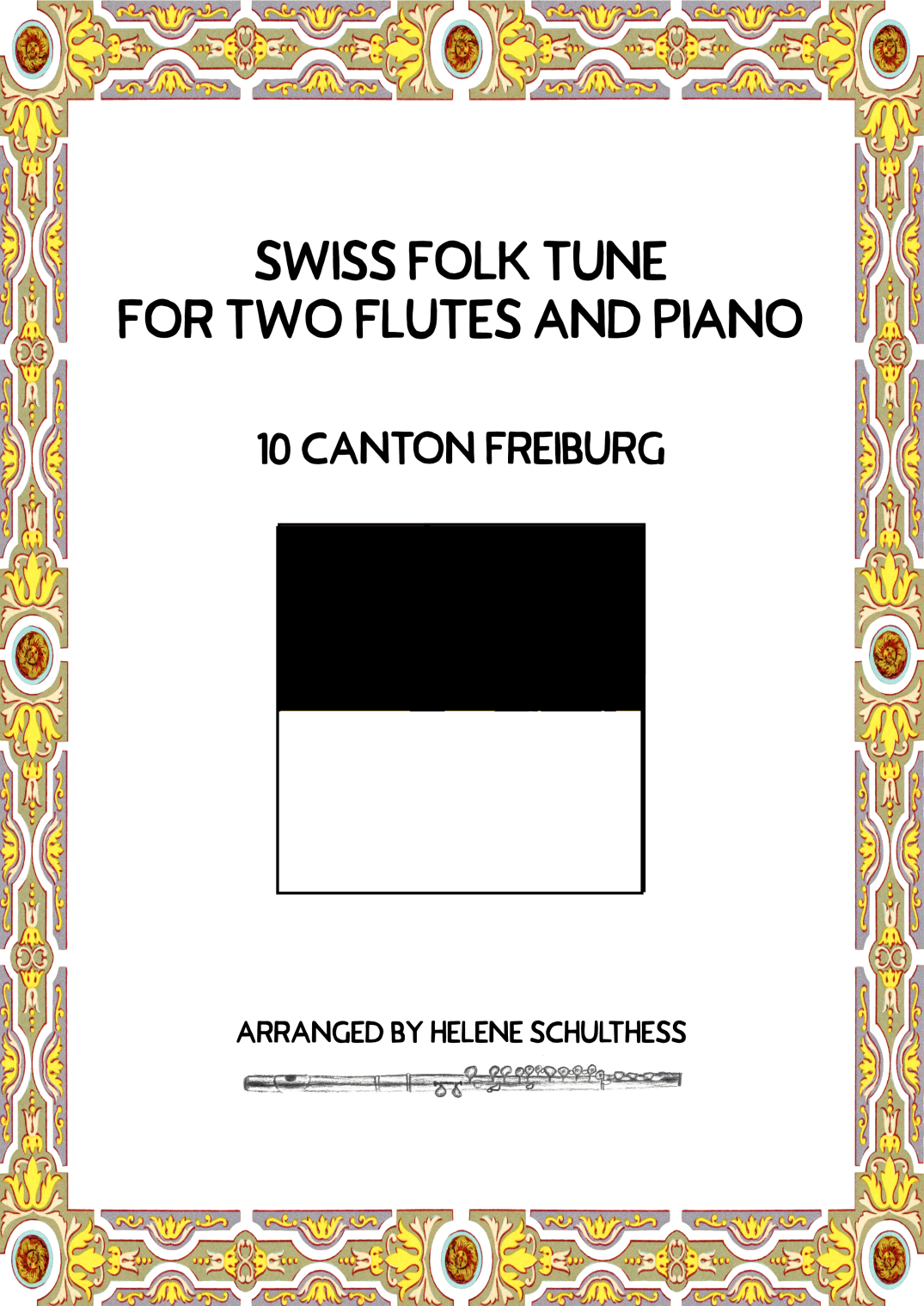 Swiss Folk Dance for two flutes and piano – 10 Canton Freiburg – Gallopp (arr. Helene Schulthess)