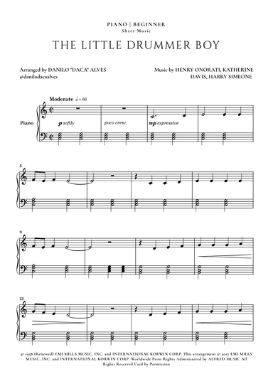 The Little Drummer Boy (arr. Danilo "Daca" Alves)