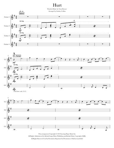 Hurt (arr. Lindsey Collins)