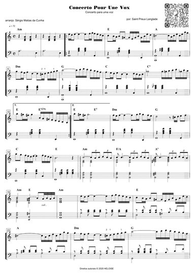 Concerto Pour Une Voix (arr. Sérgio Matias da Cunha)