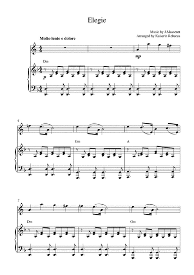 Elegie (arr. Kaiserin Rebecca)