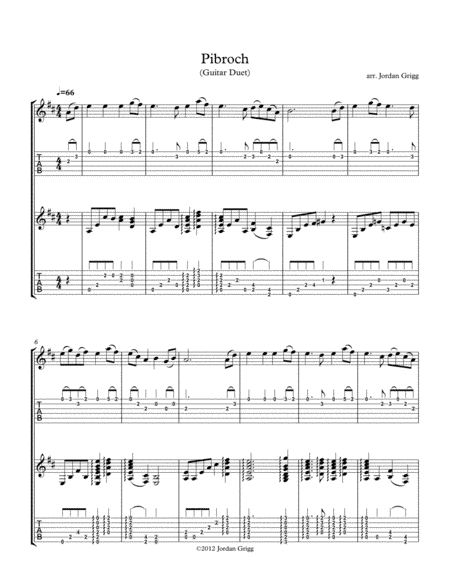 Pibroch (Guitar Duet) (arr. Jordan Grigg)