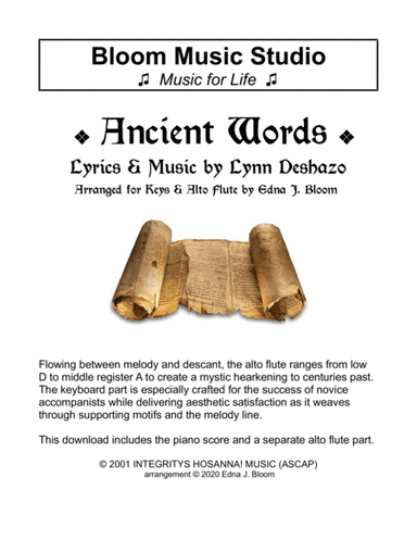 Ancient Words (arr. Edna J. Bloom)