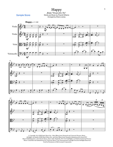Happy (arr. Sherry Lewis Publishing)