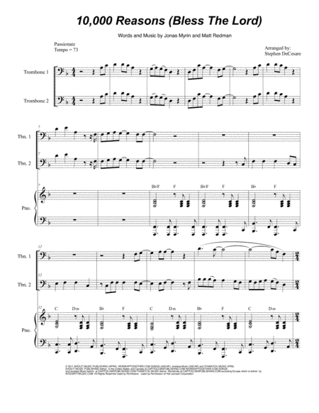 10,000 Reasons (Bless The Lord) (arr. Stephen DeCesare)