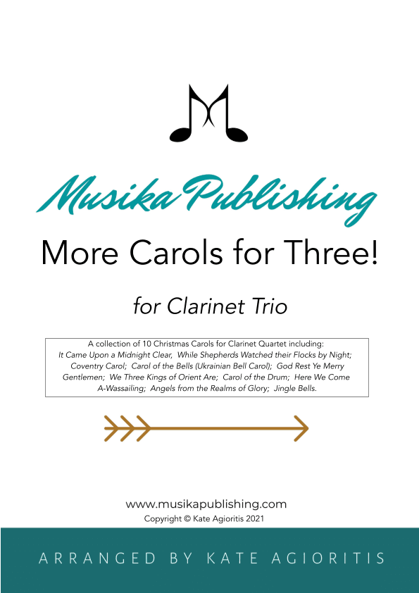 More Carols for Three - Clarinet Trio (arr. Kate Agioritis)