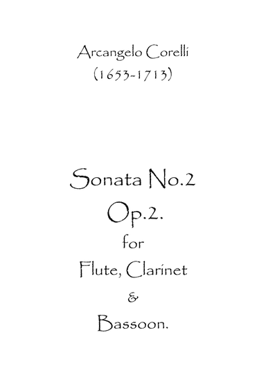 Sonata No.2 Op.2 (arr. Spence Bundy)