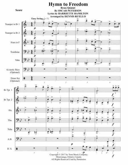 Hymn To Freedom (arr. Dennis Ruello)