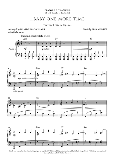 ...baby One More Time (arr. Danilo "Daca" Alves)