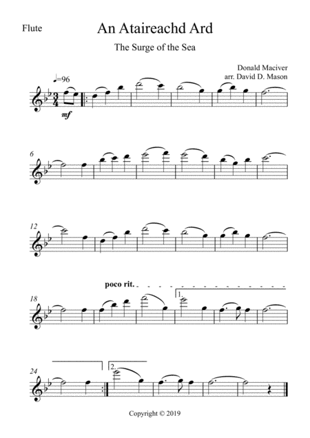 An Ataireachd Ard (arr. David D. Mason)