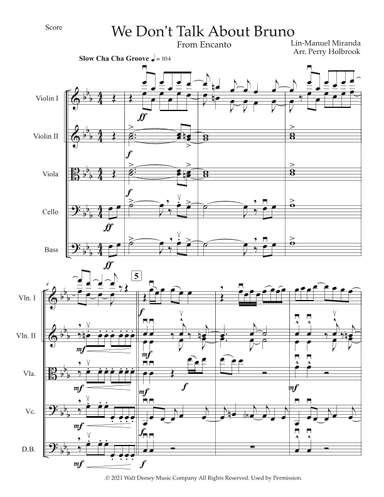 We Don't Talk About Bruno (arr. Perry Holbrook)