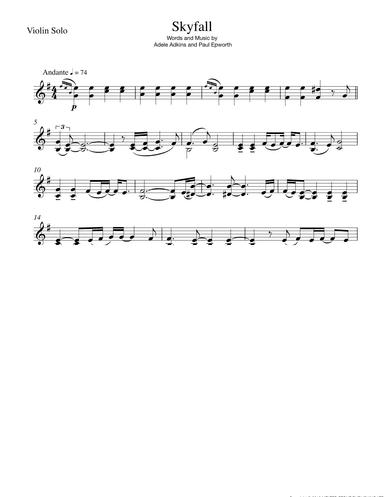 Skyfall (arr. Sherry Lewis)