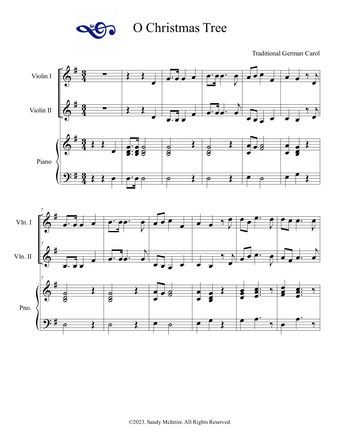 O Christmas Tree (arr. Sandy McIntire)