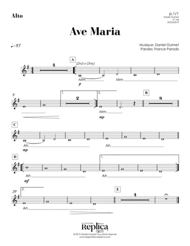 AVE MARIA - ALTO part
