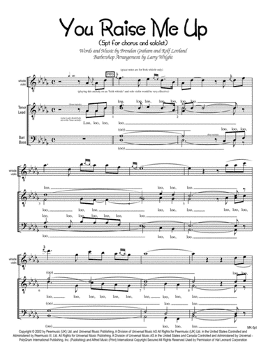 You Raise Me Up (arr. Larry Wright)