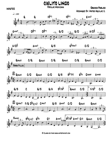 Cielito Lindo (arr. Mateo Aguilar)