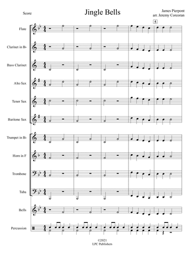 Jingle Bells for Concert Band (arr. Jeremy Corcoran)