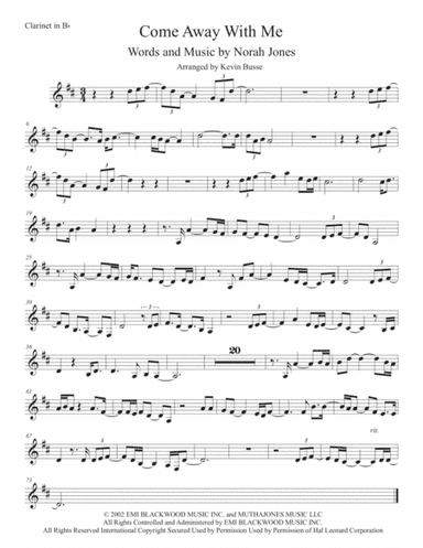 Come Away With Me (arr. Kevin Busse)