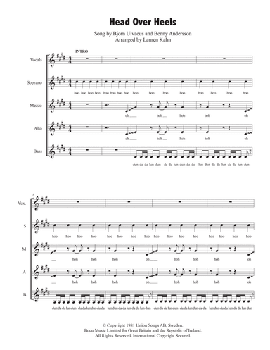 Head Over Heels (arr. Lauren Kahn)