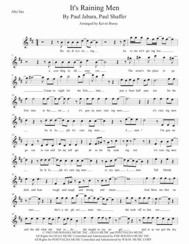 It's Raining Men (arr. Kevin Busse)