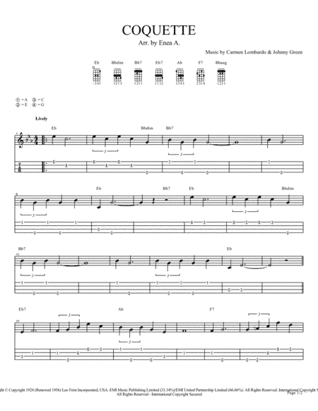 Coquette (arr. Enea A.)