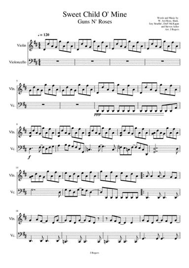 Sweet Child O' Mine (arr. Julia Rogers)