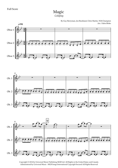 Magic (arr. Fabio Britto)