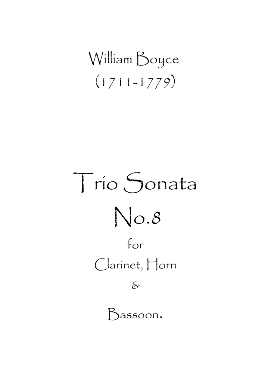 Trio Sonata No.8 (arr. Spence Bundy)