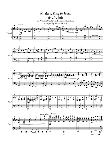 Alleluia, Sing to Jesus (arr. Richard Cook)