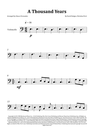 A Thousand Years (arr. Glauco Fernandes)