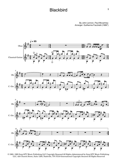 Blackbird (arr. Guilherme Facchetti)