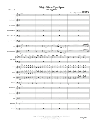 Baby What A Big Surprise (arr. Patrick Sheehan)