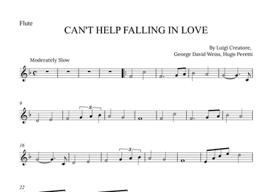 Can't Help Falling In Love (arr. Alex Nunes Rodrigues)