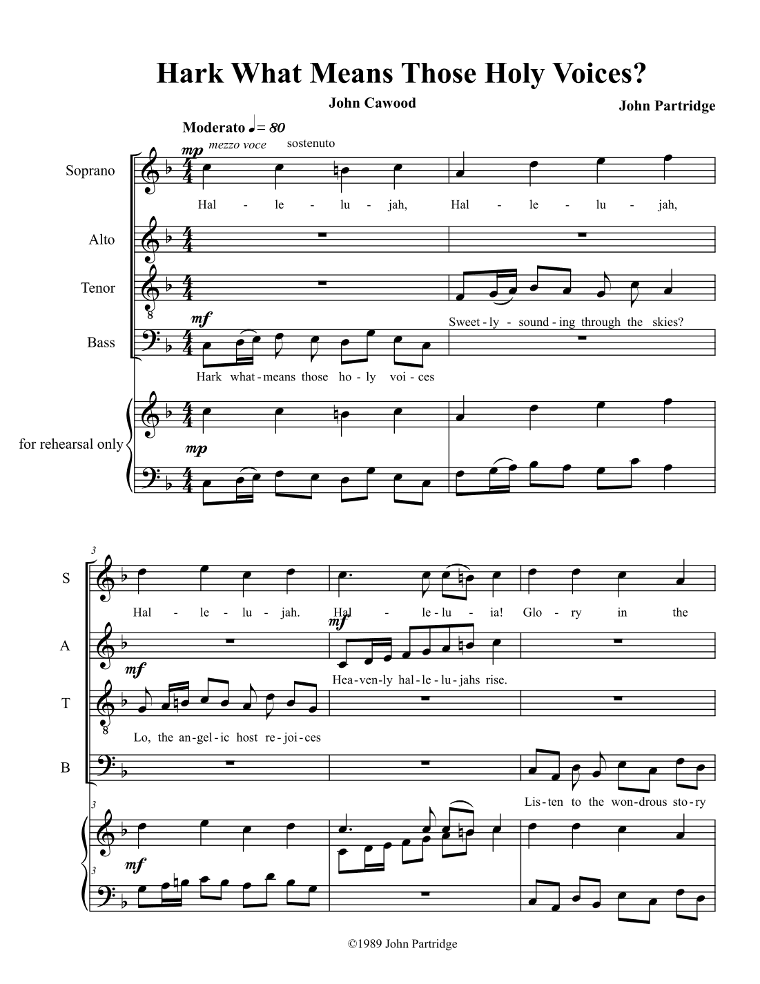 Hark What Means Those Holy Voices