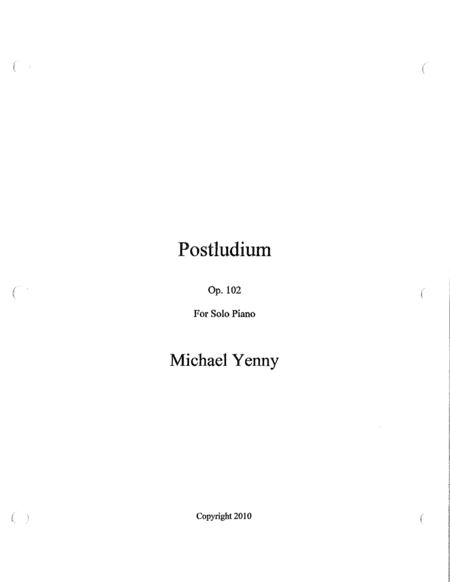 Postludium, op. 102