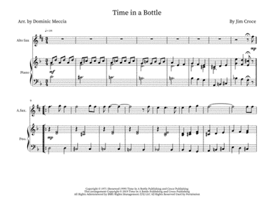 Time In A Bottle (arr. Dominic Meccia)